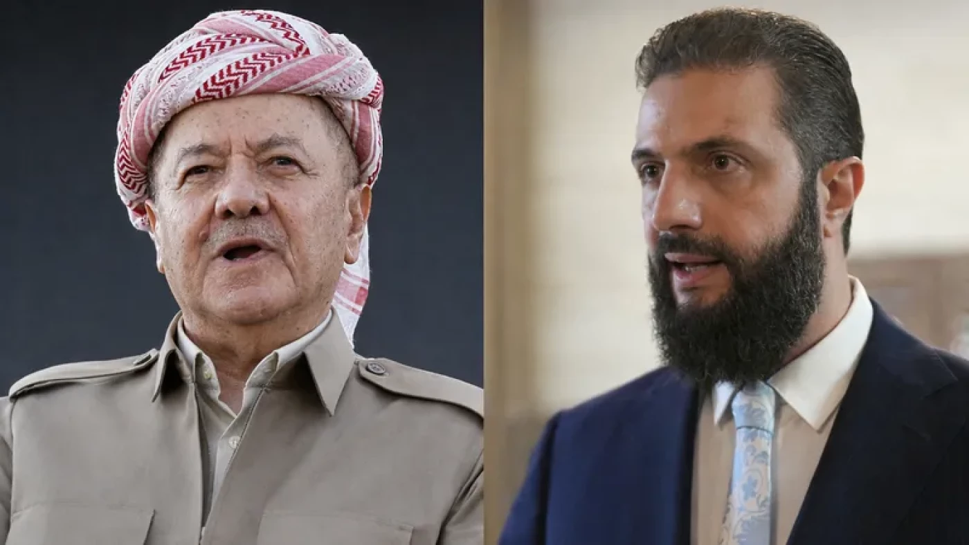 أحمد الشرع يجري اتصالاً مع الرئيس بارزاني.. حديث عن الكورد والاتفاق مع "قسد"