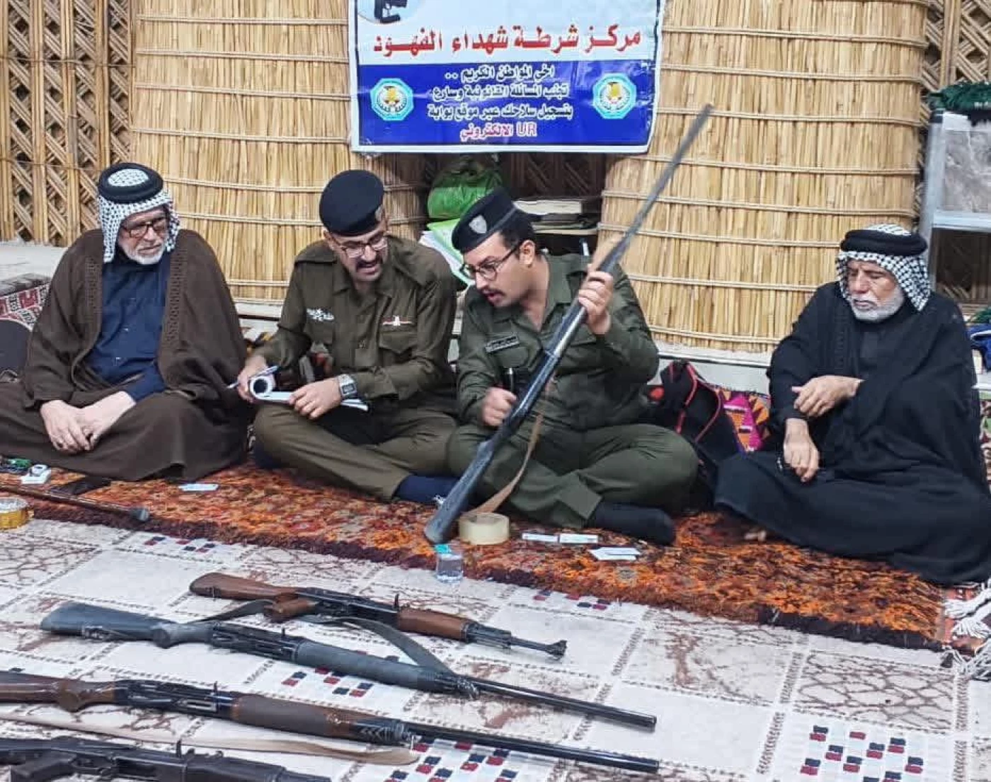 خاص| أكثر من 8 آلاف قطعة سلاح مسجّلة للآن.. شرطة ذي قار تواصل حملات التفتيش