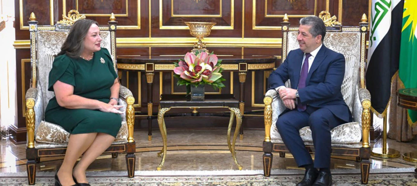 مسرور بارزاني يستقبل القنصل الأميركي الجديد ونقاش حول "القضايا الخلافية" بين بغداد وأربيل