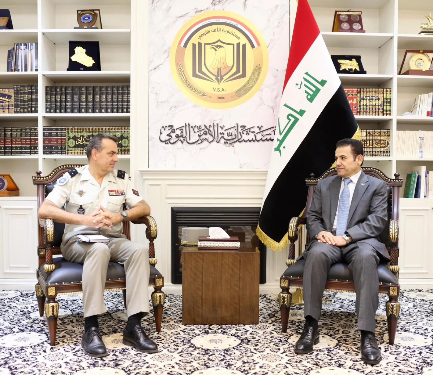 بيان: الأعرجي يبحث تطوير الشراكة مع الناتو بعد انسحاب التحالف الدولي من العراق