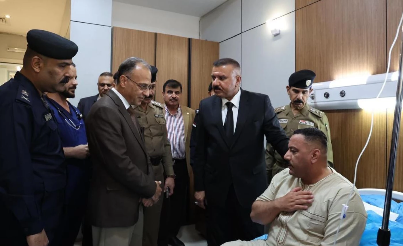 صور| وزير الداخلية يتفقد المنتسبين الذين اصيبوا في فضّ النزاع العشائري ببغداد