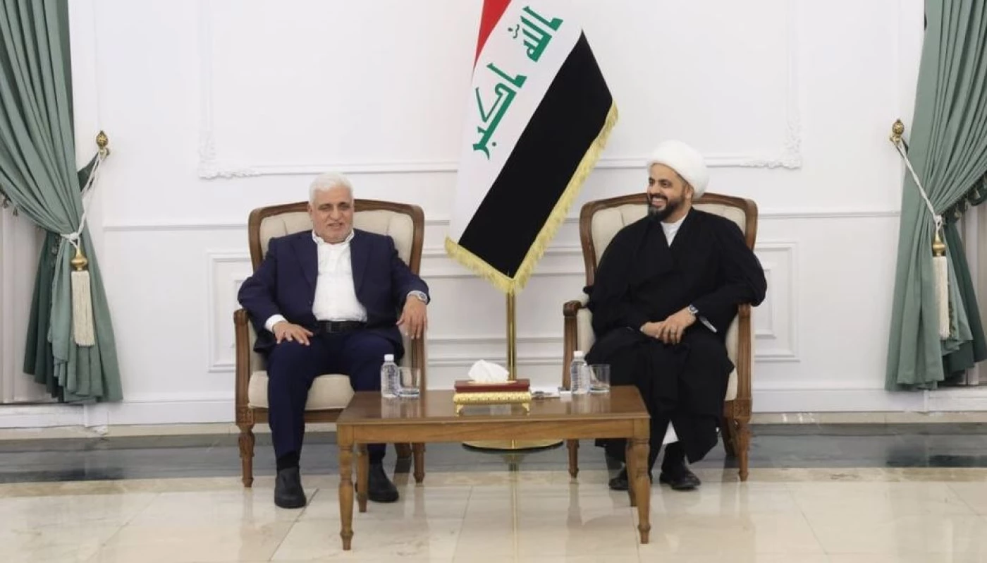 الفياض في مكتب قيس الخزعلي.. مباحثات في الإسراع بتشكيل حكومة "قادرة على مواجهة التحديات"