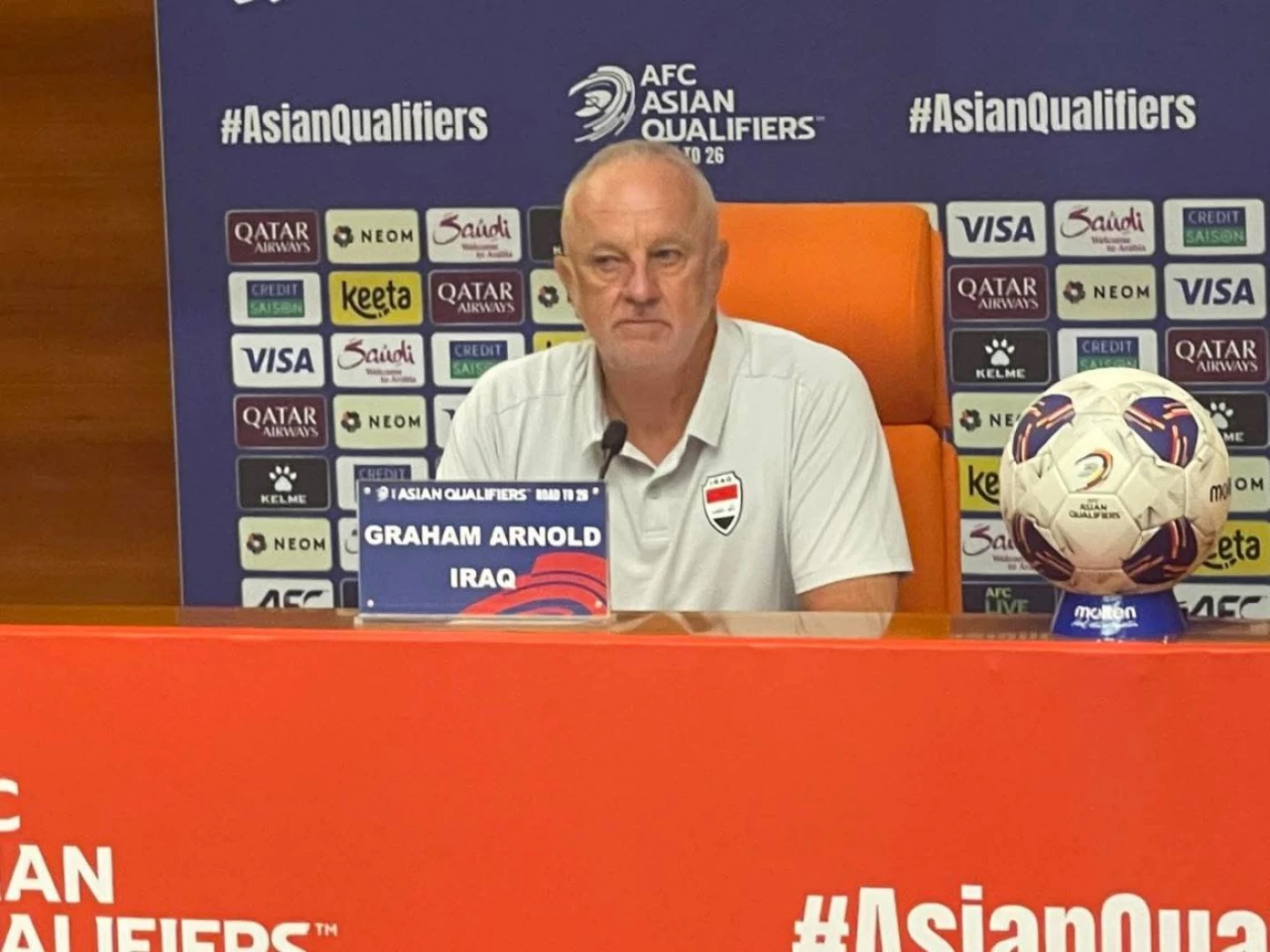 مؤتمر صحفي حول مباراة المنتخب العراقي أمام إندونسيا يوم غد: "جاهزية بنسبة 100 %"