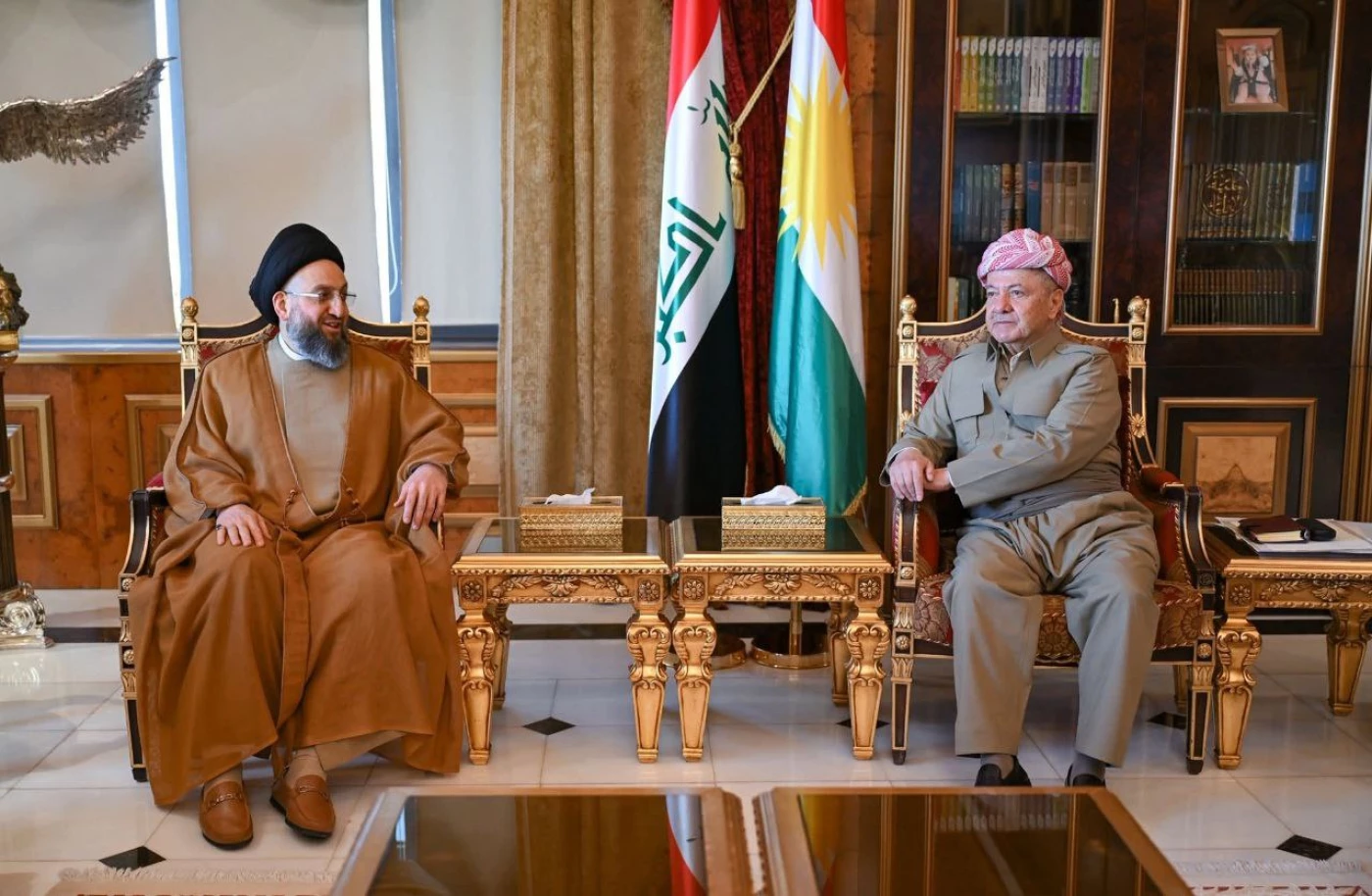الرئيس بارزاني يستقبل عمار الحكيم في أربيل للنقاش حول الانتخابات المقبلة