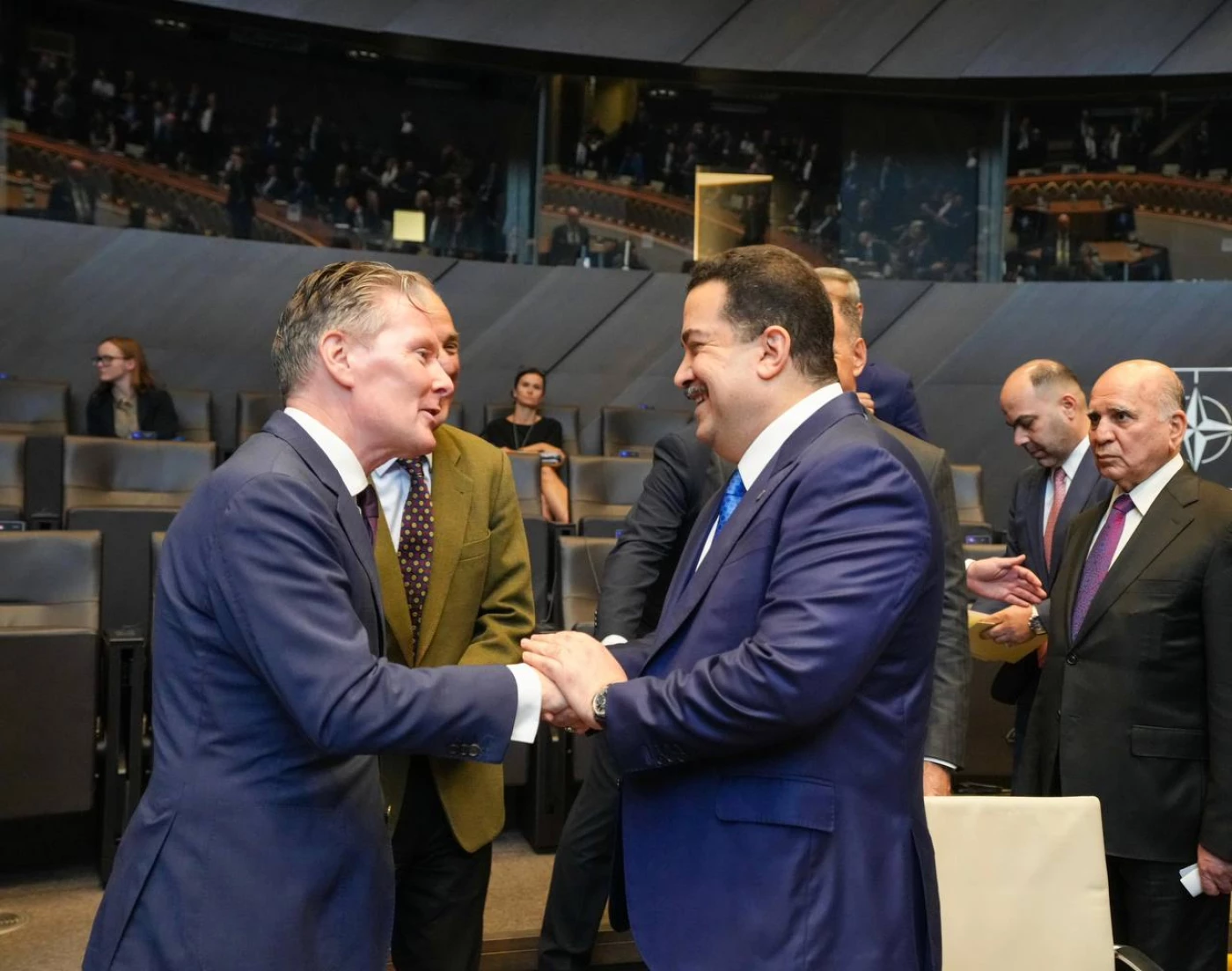 السوداني أمام الناتو: العراق لم يعد موضع قلق أمني.. وملتزمون بقرار حصر السلاح بيد الدولة