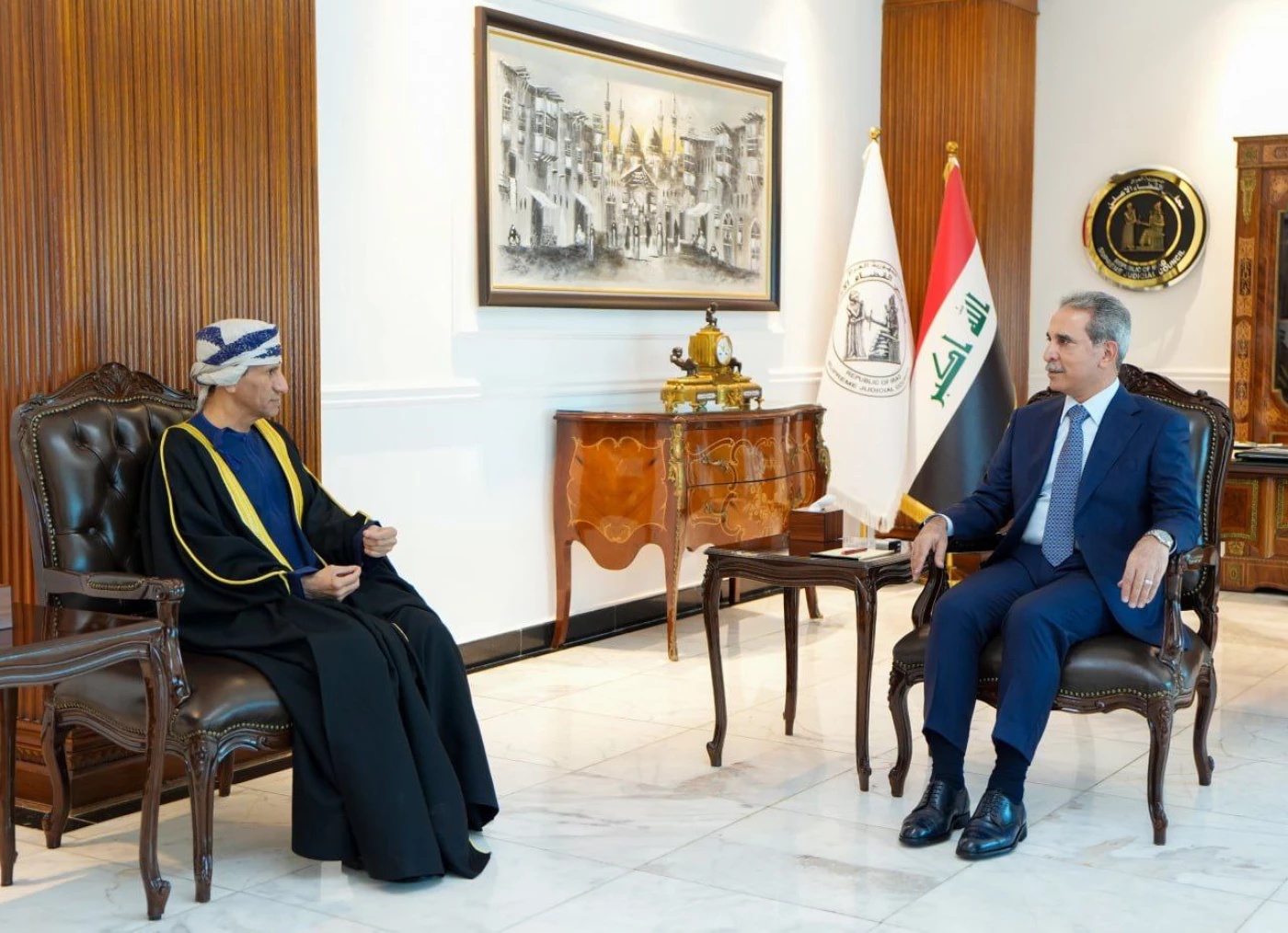 زيدان يبحث مع الحسّان الإجراءات القضائية الخاصة بالانتخابات المقبلة