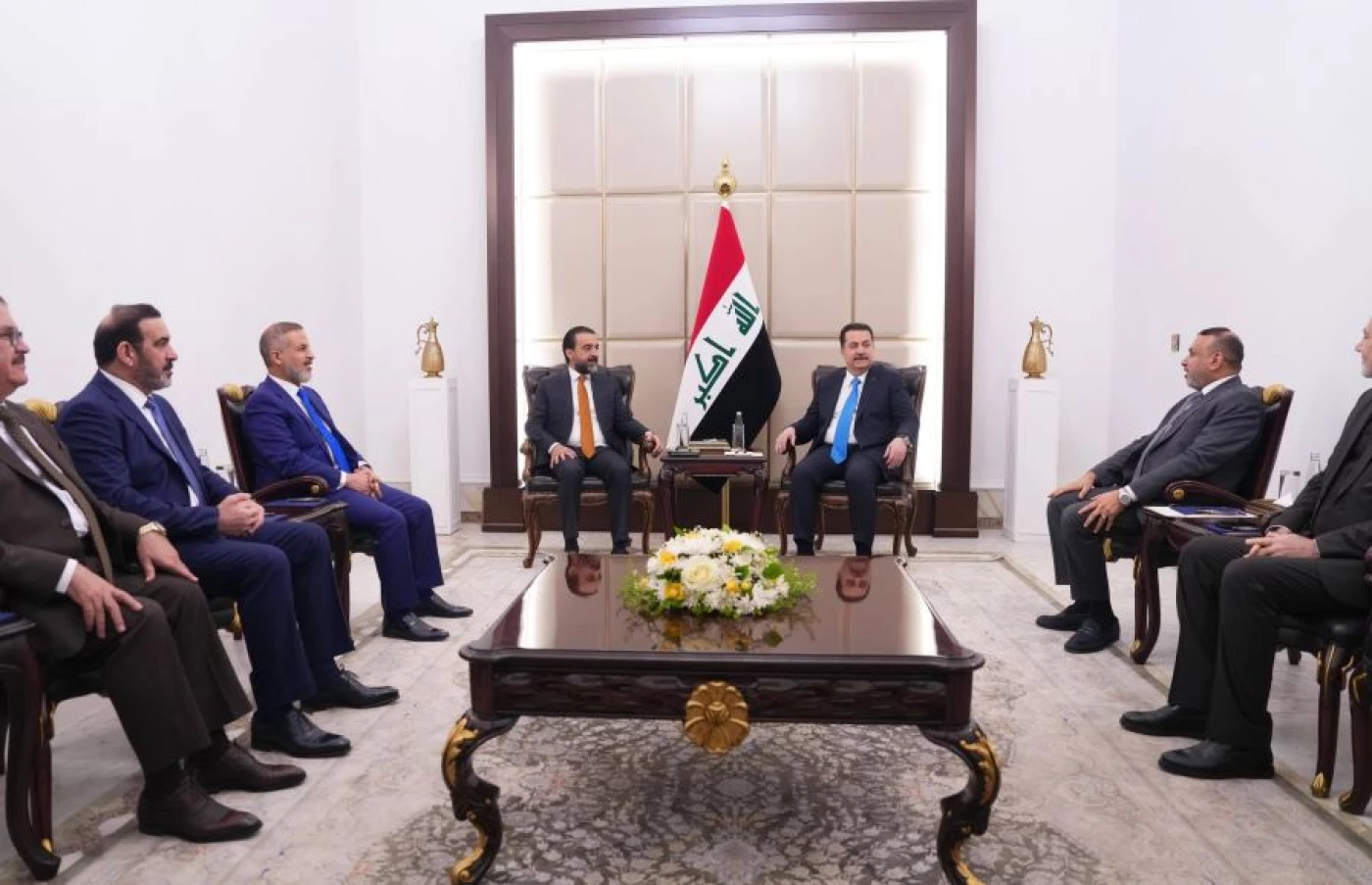 منع هروب "الإرهابيين" من السجون وحوارات تشكيل الحكومة.. مباحثات بين السوداني والحلبوسي