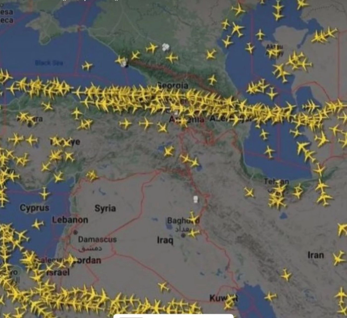 طائرات العالم تتجنب المرور فوق الأجواء العراقية.. ووزارة النقل توضح الأسباب لـ"الجبال"