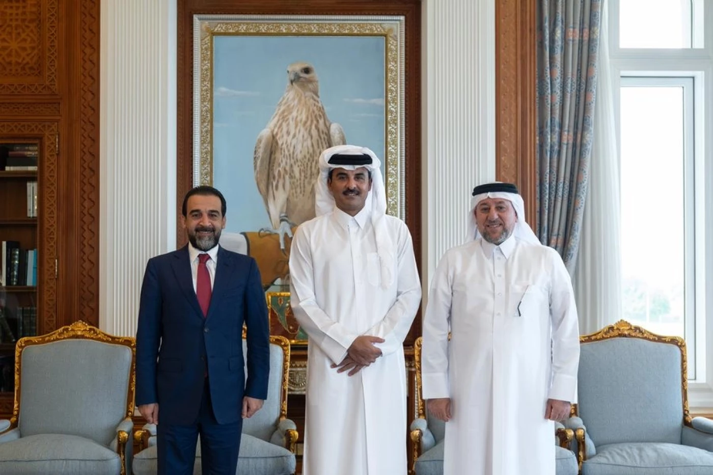 لقاءان "منفصلان".. أمير قطر يستقبل الخنجر والحلبوسي