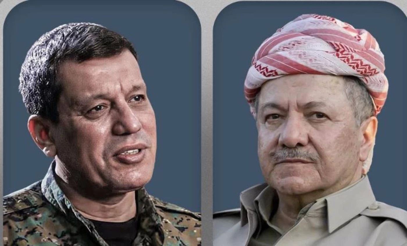 الرئيس بارزاني يبحث مع مظلوم عبدي تنفيذ الاتفاق بين "قسد" والحكومة السورية