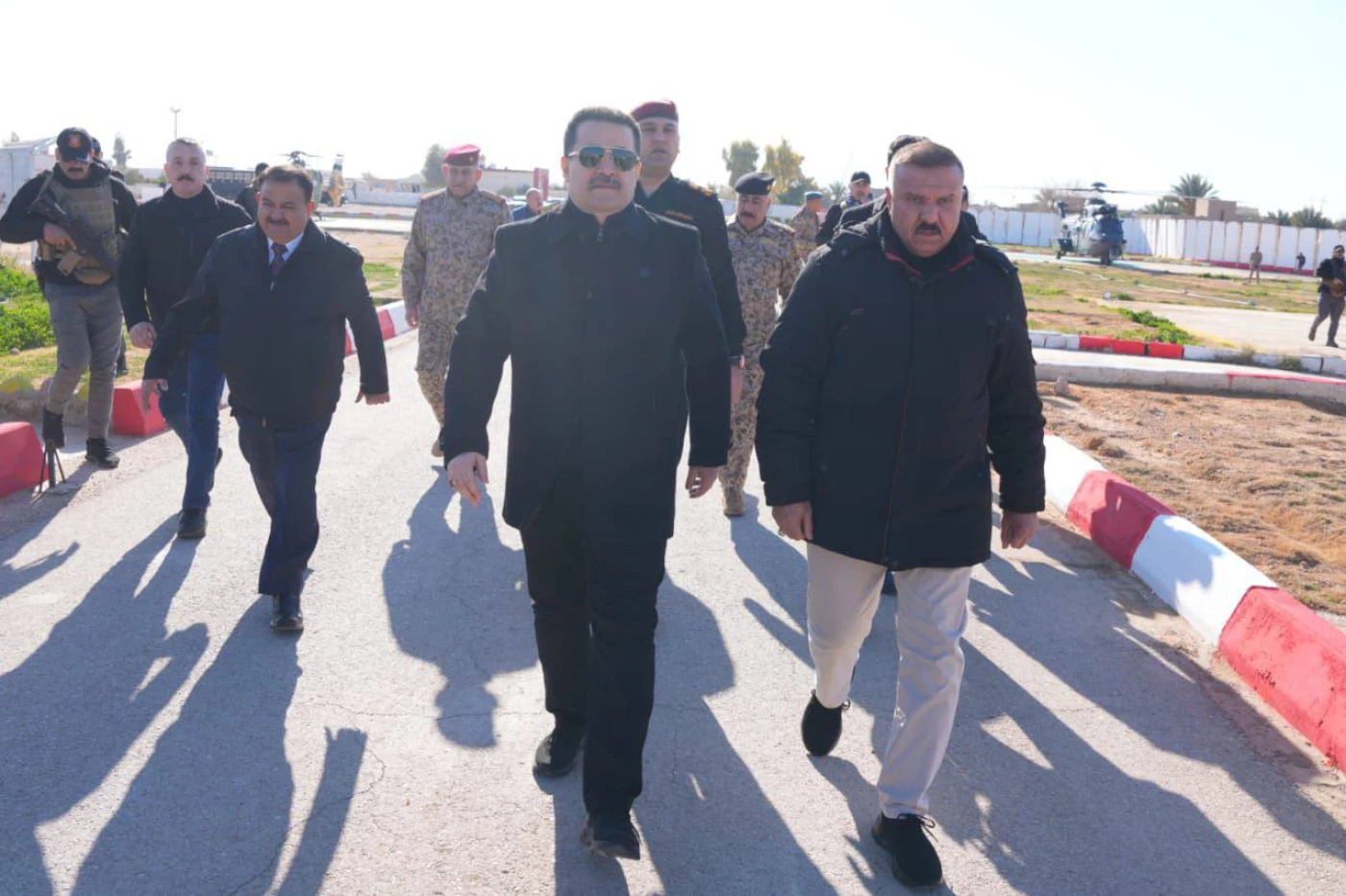 السوداني يصل إلى الحدود العراقية السورية