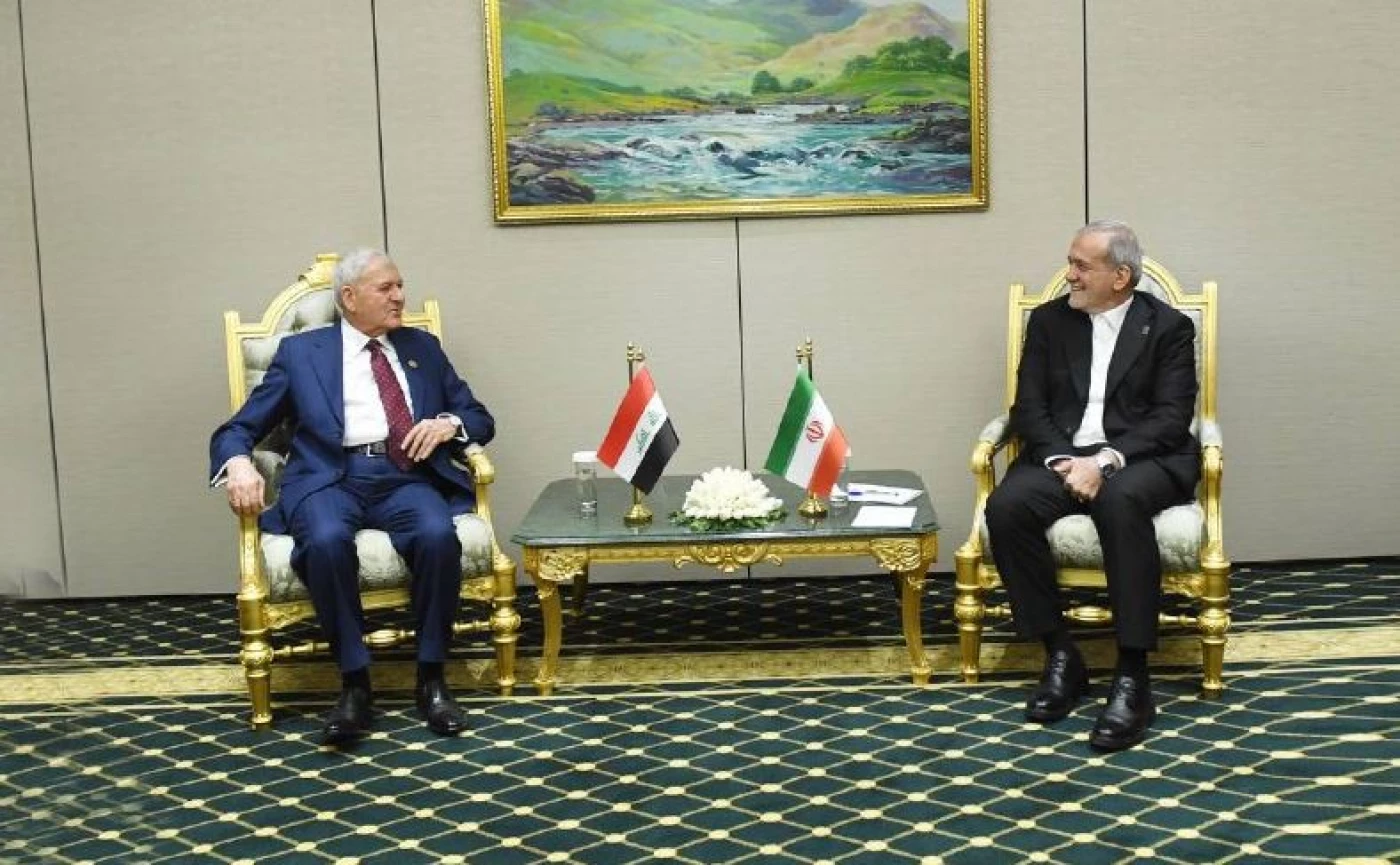 منع انزلاق المنطقة نحو مزيد من التوتّر.. مباحثات بين رشيد وبزشكيان في عشق آباد