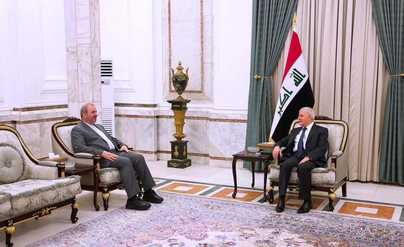 "التنسيق بين بغداد وطهران".. رشيد يبحث مع سفير إيران مستجدات الوضع الإقليمي والدولي 