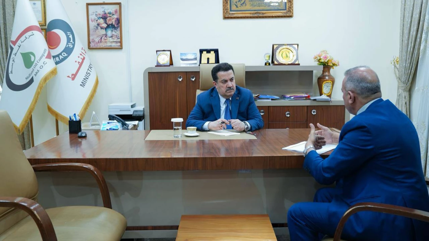 بيان: السوداني يستمع من شركة نفط الوسط إلى إيجاز حول حقل عكاز للغاز الطبيعي 