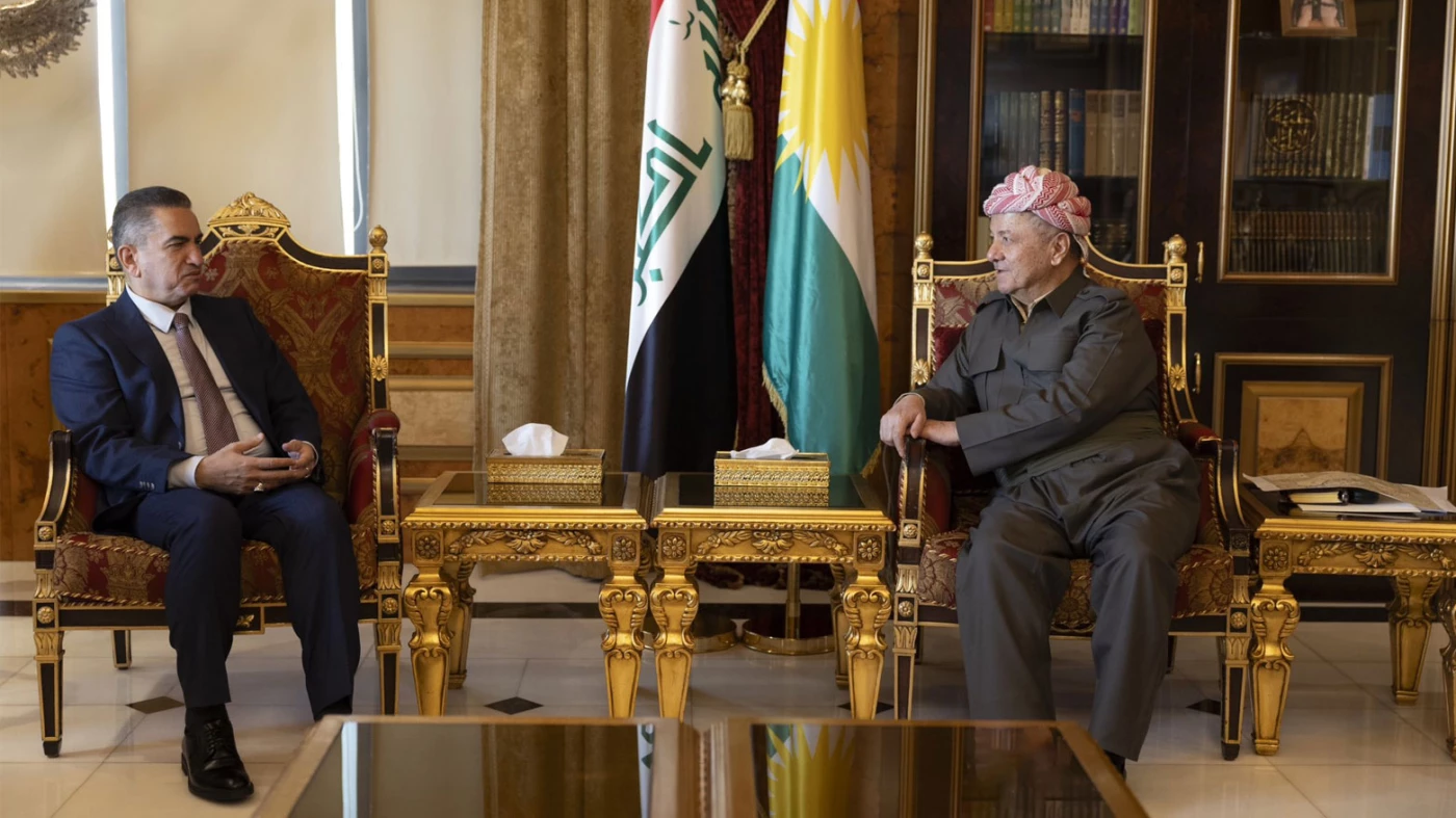 الرئيس بارزاني يستقبل عدنان الزرفي