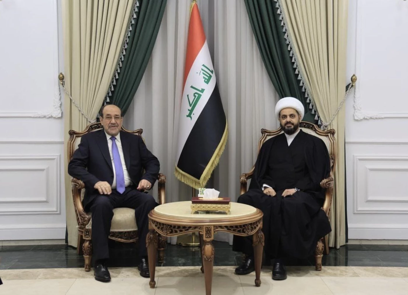  المالكي والخزعلي يتفقان على أن ما يجري هو "انسداد سياسي"