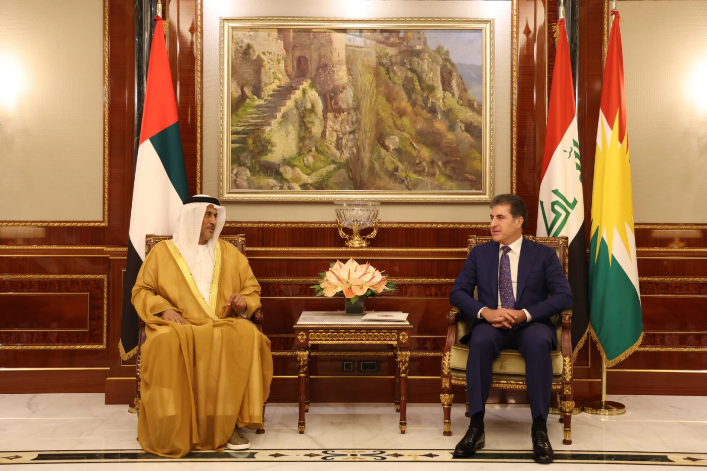 أربيل وأبوظبي تبحثان فرص تشغيل أموال إماراتية في كوردستان