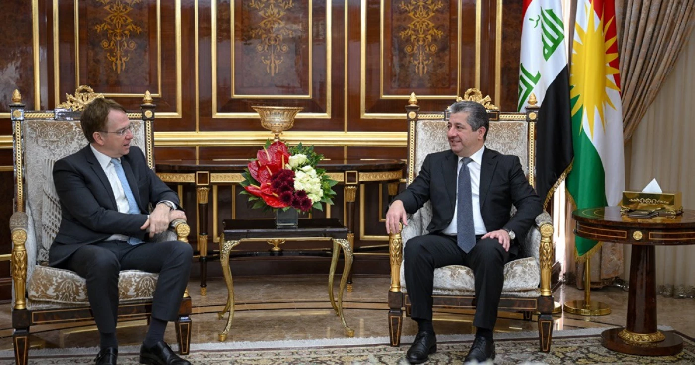 مسرور بارزاني وسفير باريس لدى العراق يبحثان مشاورات تشكيل حكومتي الإقليم والاتحادية