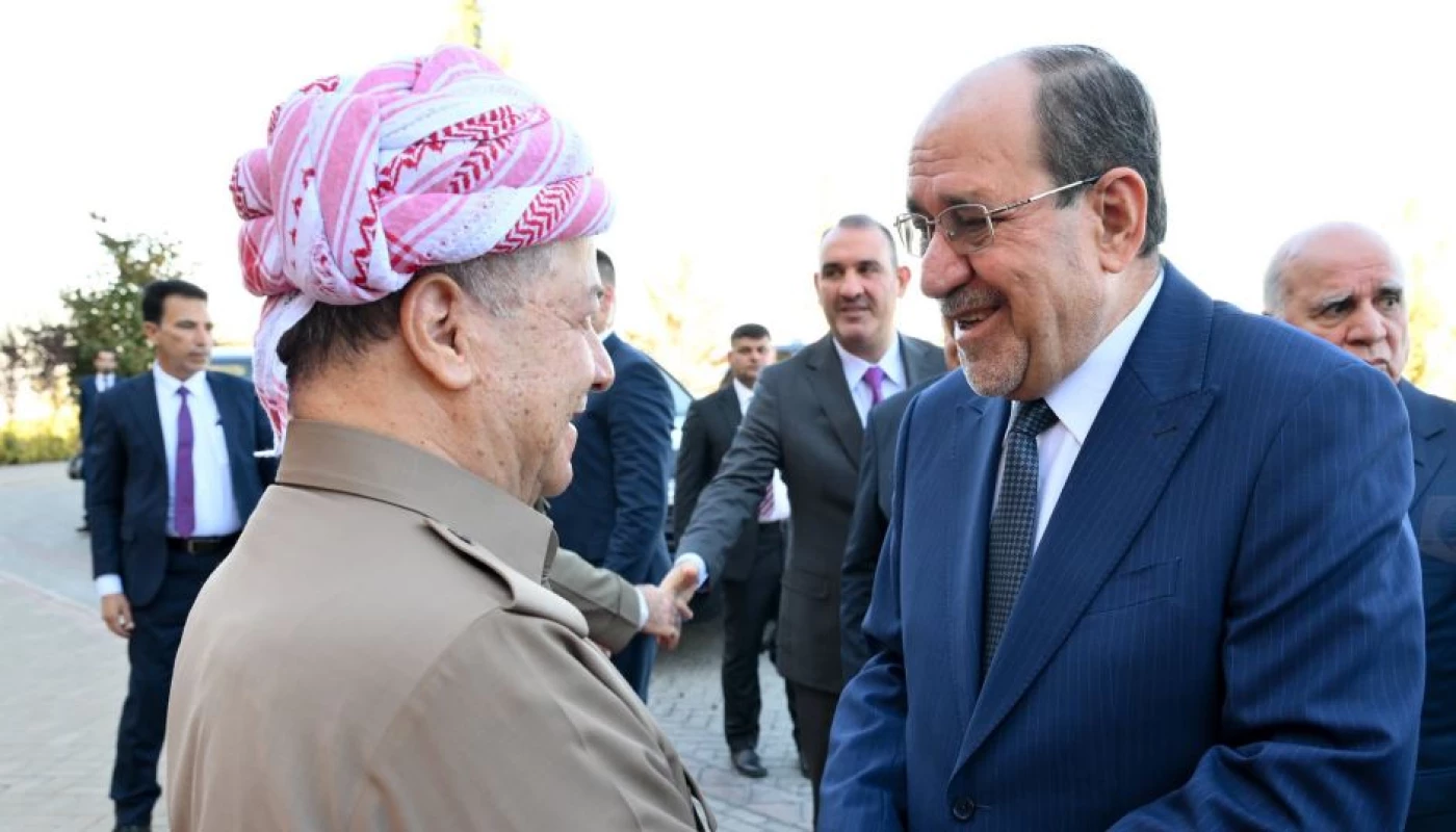 مكتب بارزاني عن لقاء المالكي: تم الاتفاق على استمرار المشاورات ومواصلة التنسيق