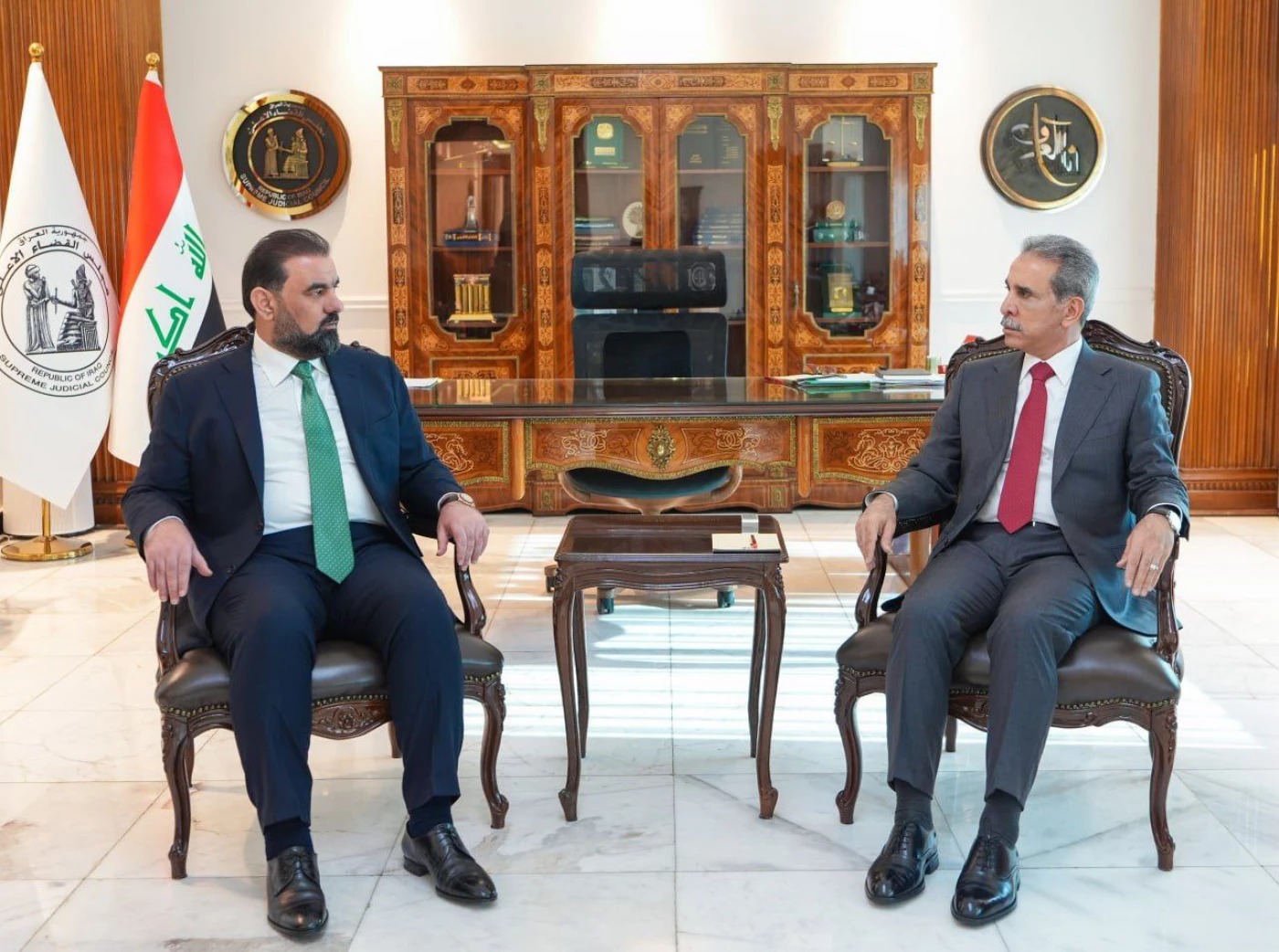 زيدان يبحث مع هيبت الحلبوسي "سبل تعزيز التعاون"