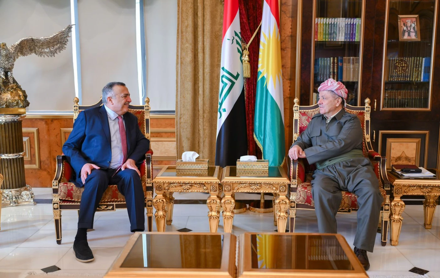 الرئيس بارزاني يناقش مع جمال الكربولي الوضع السياسي في العراق