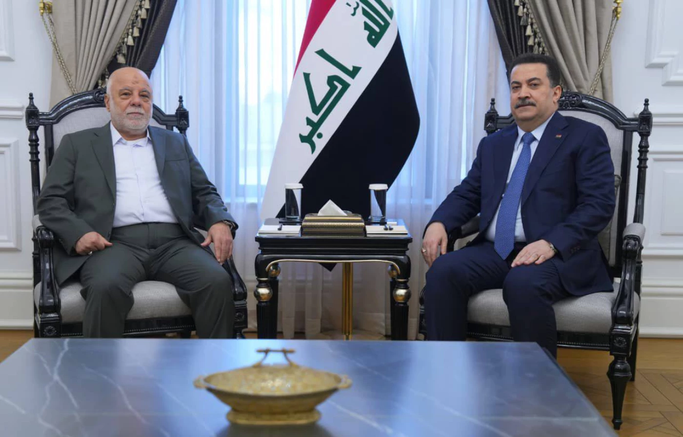 السوداني يناقش مع العبادي "الإسراع" بإنجاز الاستحقاقات الدستورية