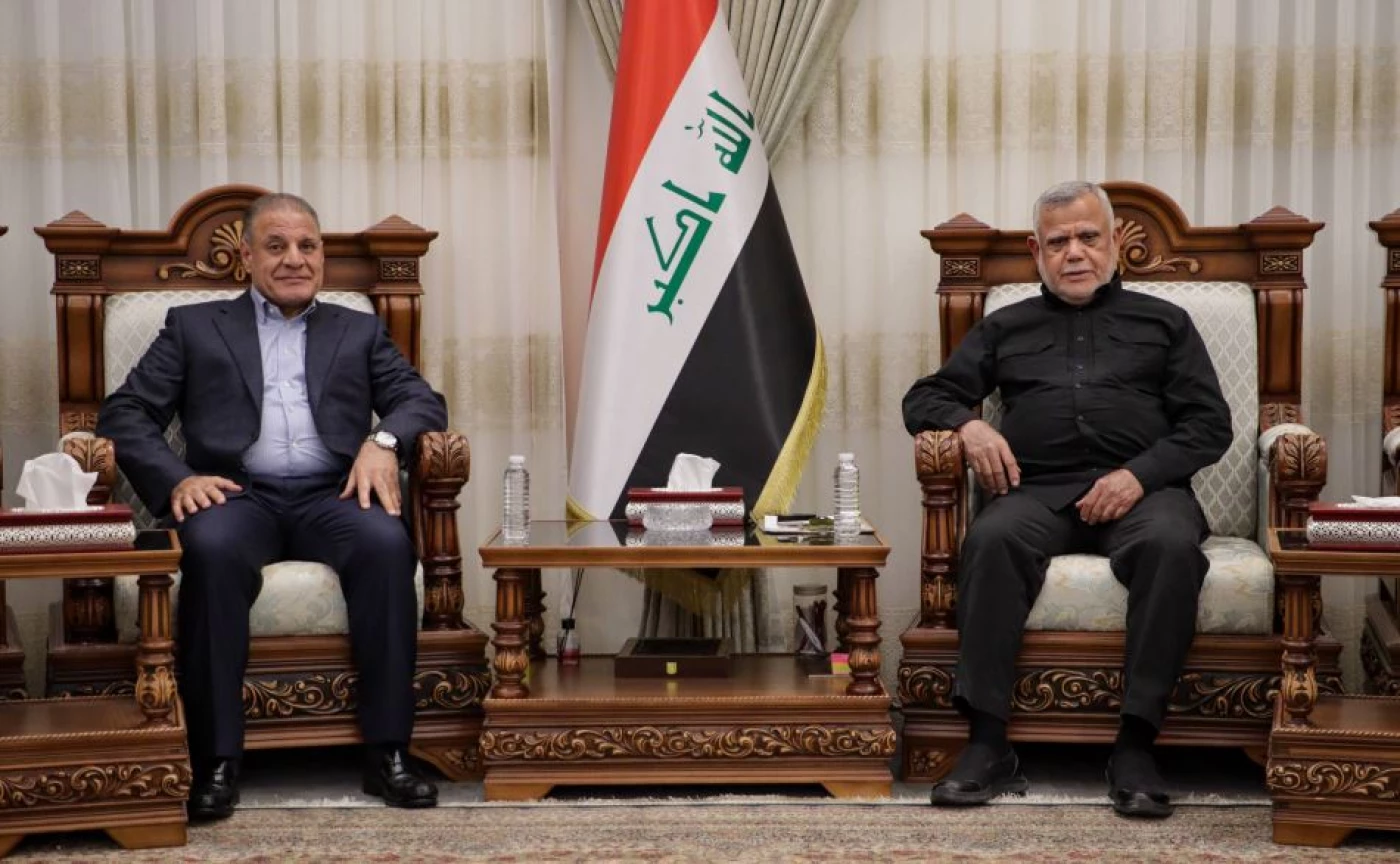 "أبو مازن" في مكتب العامري.. مباحثات في تشكيل الحكومة