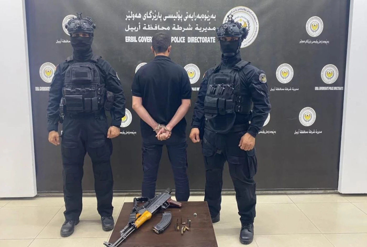 في غضون ساعة.. شرطة أربيل تعتقل قاتل الأشخاص الثلاثة في محطة طريق "كويه"