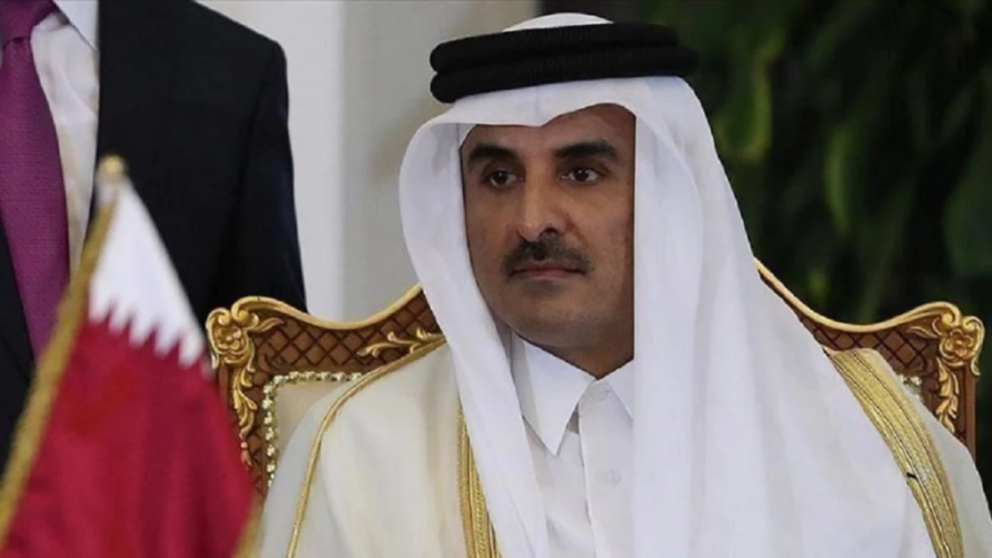 أمير قطر الشيخ تميم بن حمد آل ثاني يصل إلى دمشق