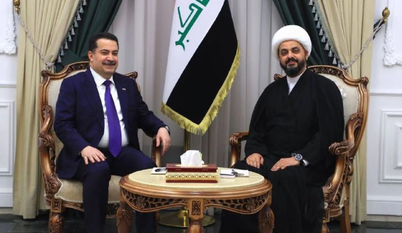 لقاء يجمع السوداني والخزعلي في مقرّ "العصائب" ببغداد.. مباحثات حول القمّة وملف التواجد التركي بالعراق