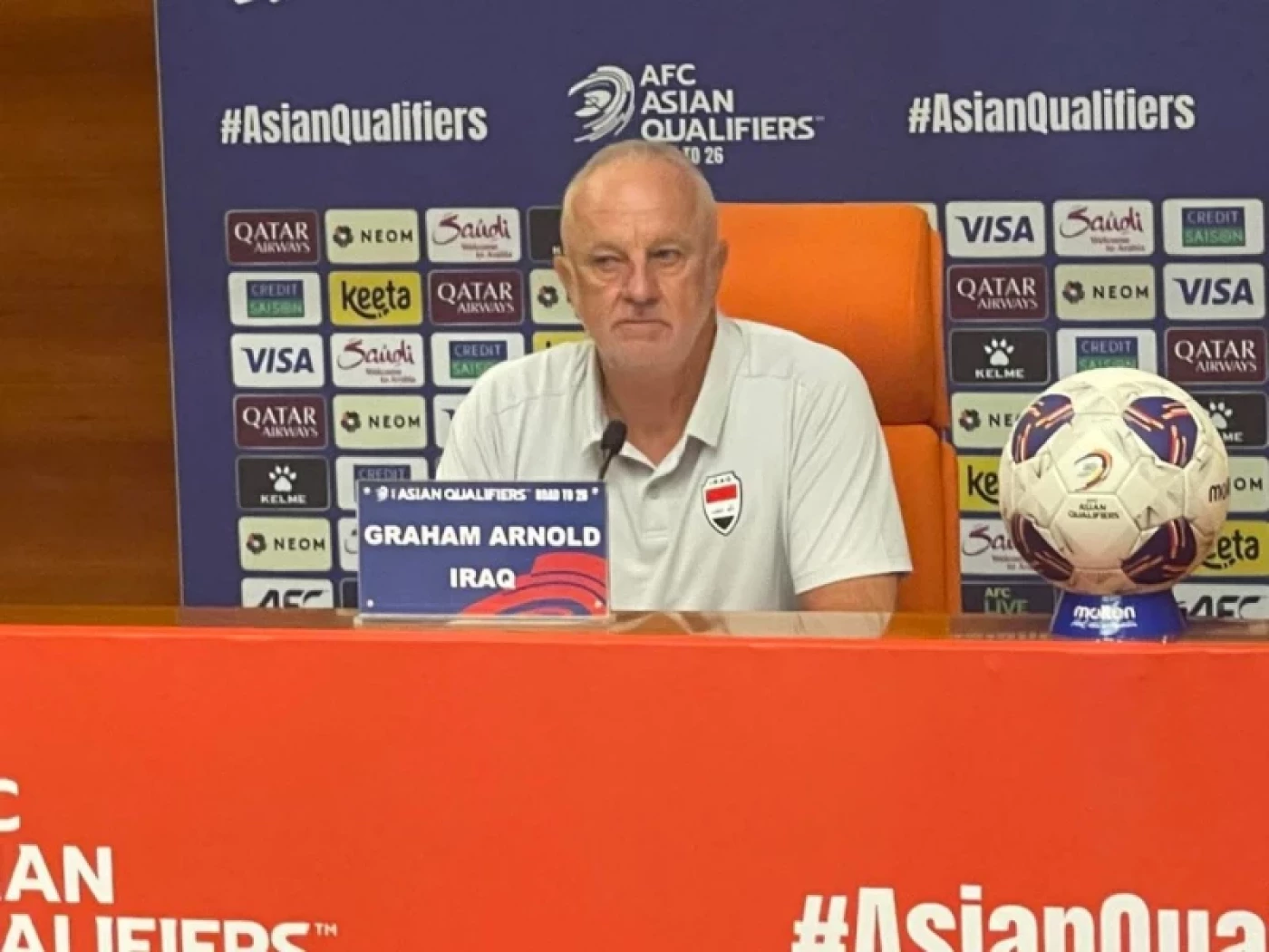 أرنولد: سنقدّم كل ما لدينا للفوز على الأردن