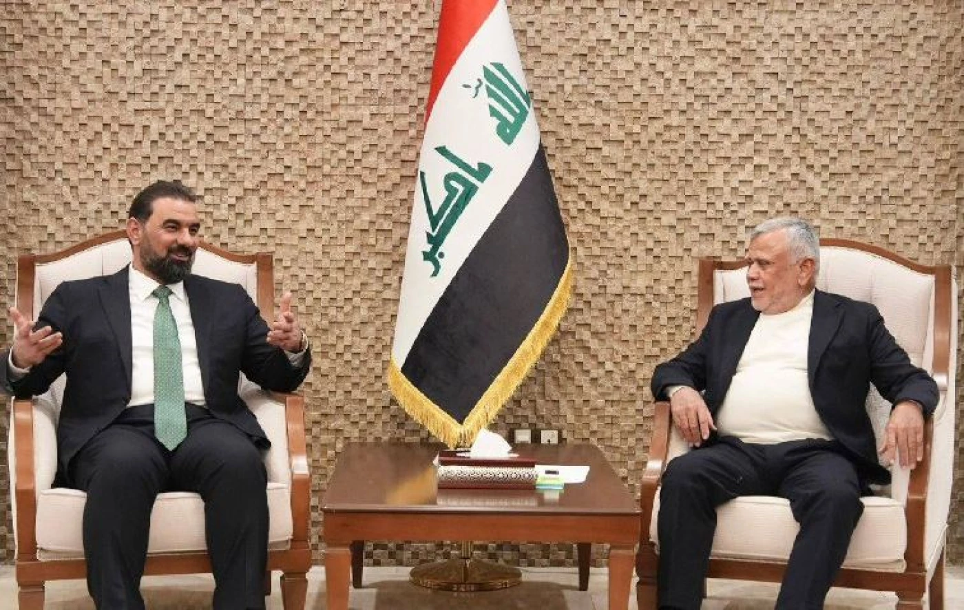 الحلبوسي يجري مباحثات منفصلة مع الخزعلي والعامري بشأن تشكيل الحكومة والتوقيتات الدستورية