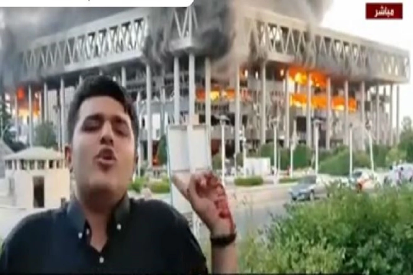 راح ضحيته عدد من الموظفين.. نقابة الصحفيين العراقيين تدين استهداف التلفزيون الإيراني