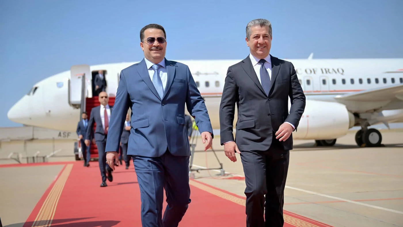 رئيس الوزراء العراقي يصل أربيل