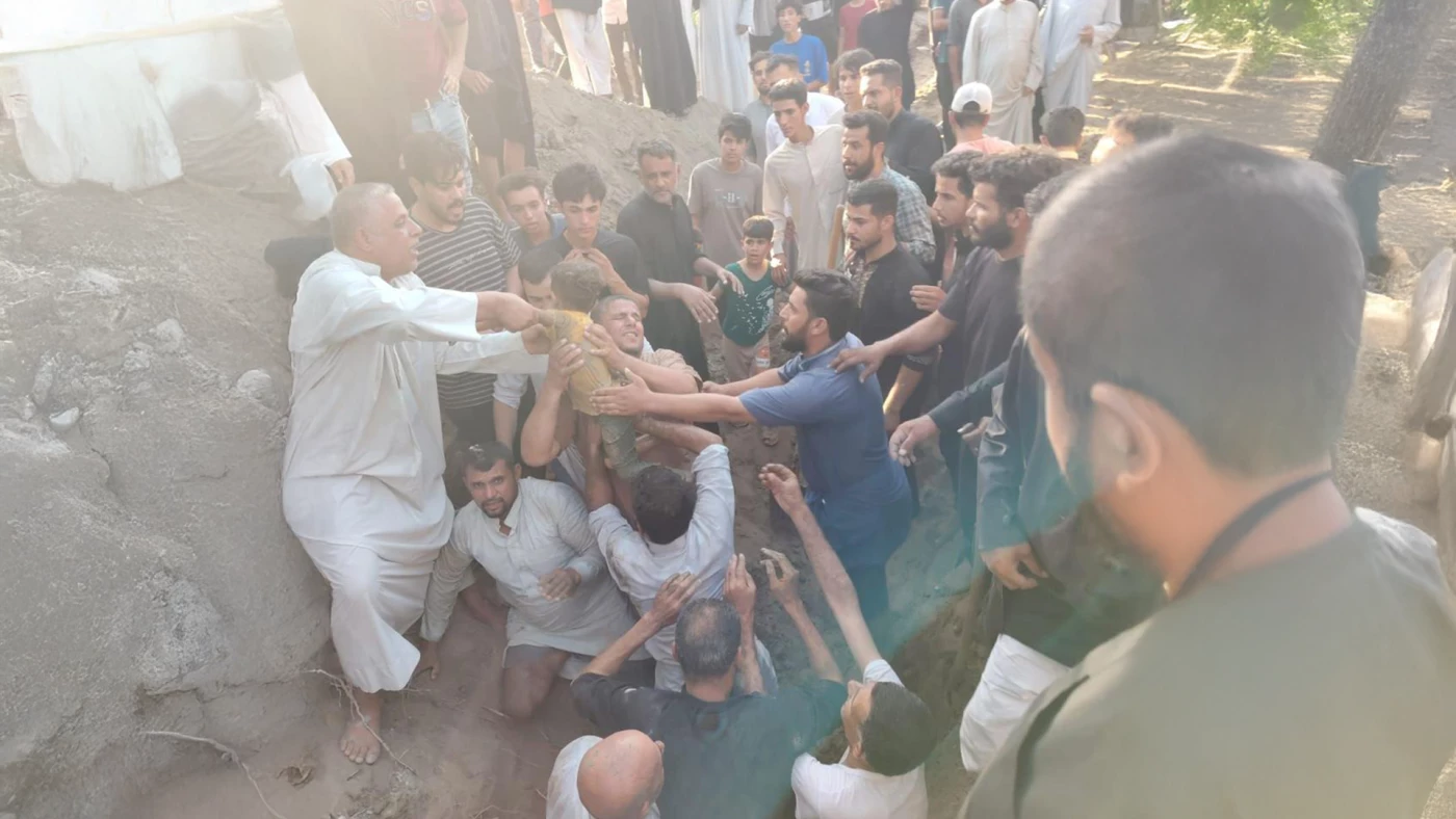 إنقاذ طفل سقط في بئر عمقها 12 متراً شرق الناصرية