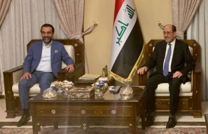 المالكي والحلبوسي يبحثان الإسراع في تشكيل الحكومة