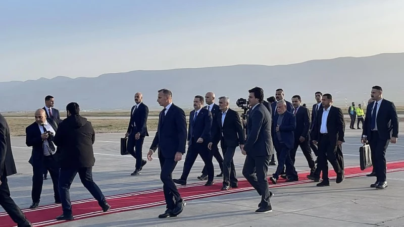 وفد الإطار التنسيقي يصل السليمانية