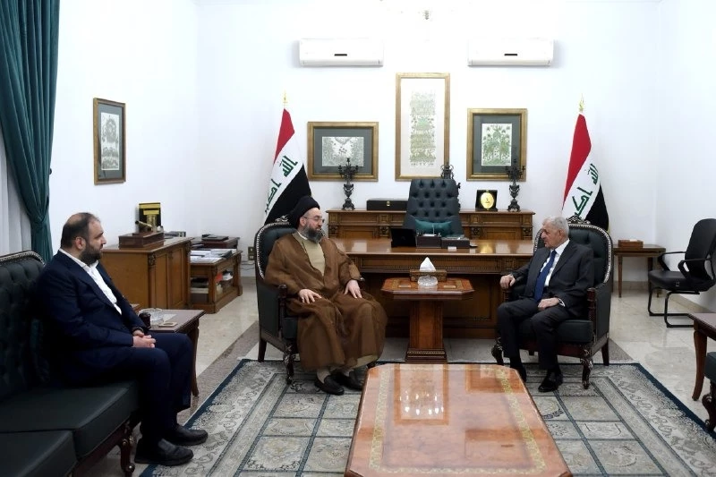 رئيس الجمهورية يبحث مع عمار الحكيم التحضيرات لإجراء الانتخابات النيابية المقبلة 