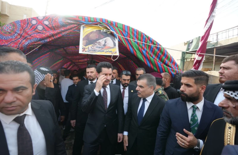 صور| وفد من الديمقراطي الكوردستاني يحضر مجلس عزاء "عباس العتابي" أحد ضحايا اشتباكات زراعة الكرخ