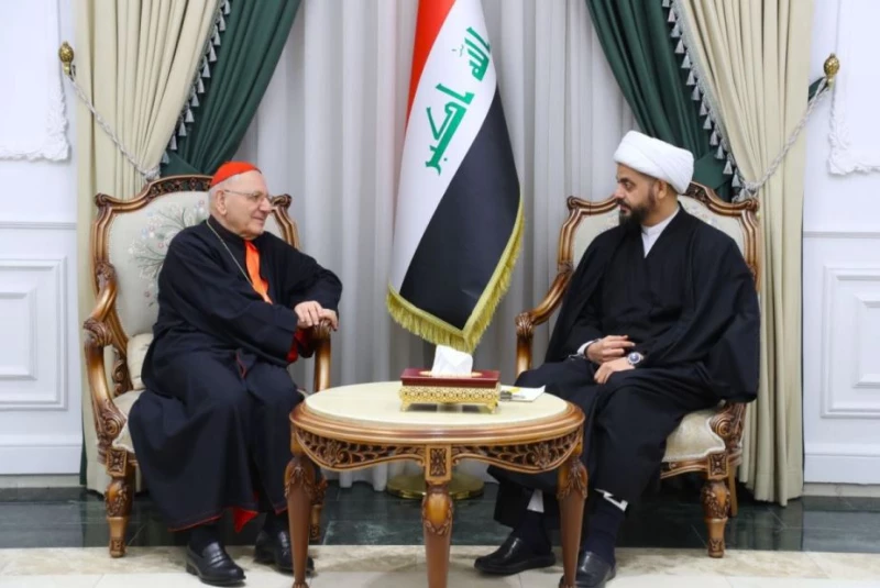 الخزعلي وساكو يبحثان أوضاع المكوّن المسيحي في العراق