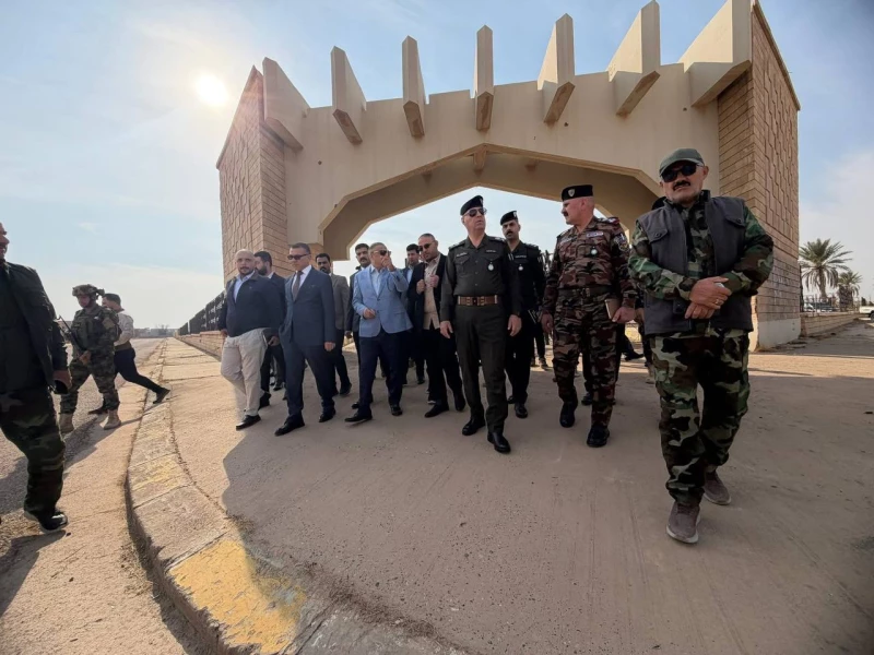 تمهيداً لعودة أهلها.. محافظ صلاح الدين يزور مقر الحشد الشعبي في قرية صدام حسين 