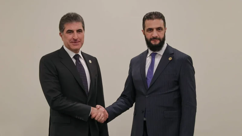 نيجيرفان بارزاني يرحّب بمرسوم الشرع حول اعتبار الكوردية "لغة وطنية"