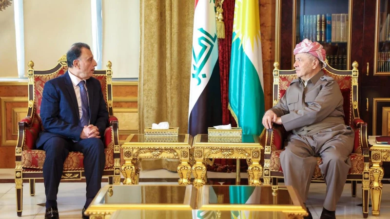 مسعود بارزاني للقنصل الفلسطيني في أربيل: قضايا الشعوب لا تنتهي أبداً وإن توقفت ببعض المراحل