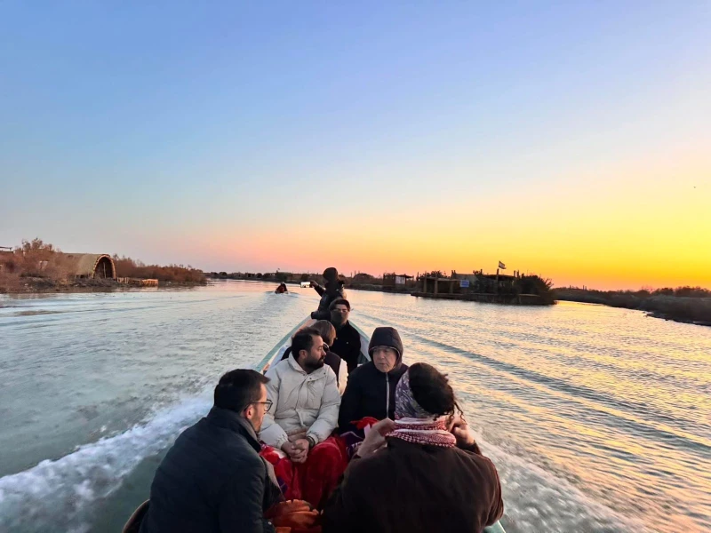 خاص| السفير الفرنسي زار الأهوار فجراً وتناول "القيمر".. وفيلم وثائقي قريب 