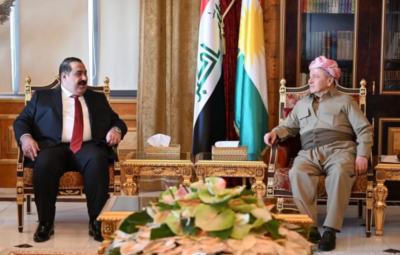 السامرائي في ضيافة بارزاني بمصيف صلاح الدين