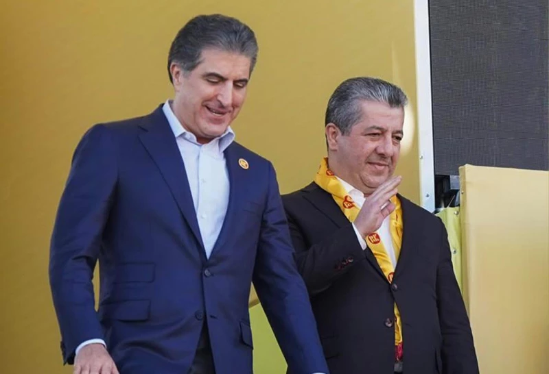 تأكيد على مصيرية الانتخابات والوجود في بغداد.. كرنفال حاشد بدهوك بحضور نيجيرفان ومسرور بارزاني