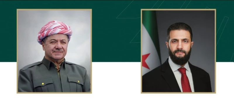 سانا: الرئيس السوري يهاتف الرئيس بارزاني لبحث الأوضاع في سوريا