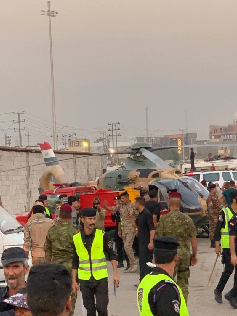 المباشرة بإخلاء طائرة للجيش هبطت اضطرارياً في كربلاء (فيديو)
