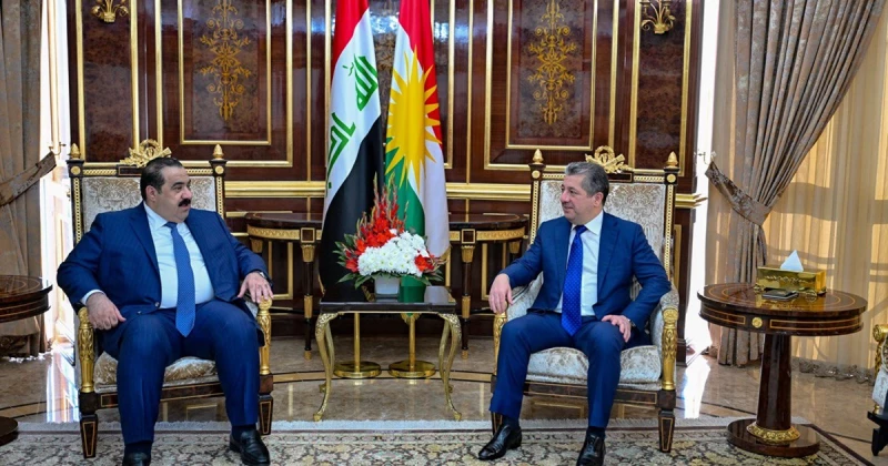 حلّ المشاكل بين بغداد وأربيل ومباحثات في الانتخابات.. مسرور بارزاني يستقبل مثنى السامرائي