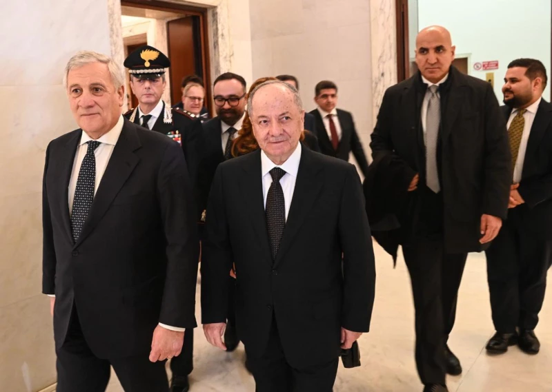 الرئيس بارزاني يبحث مع وزير خارجية إيطاليا تطورات الأوضاع في سوريا ومخاطر عودة "داعش"